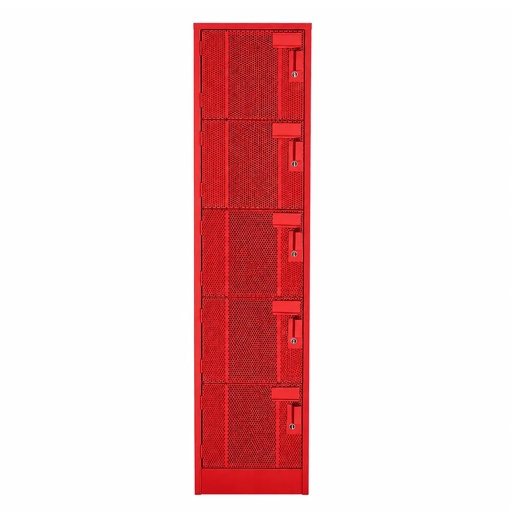 Locker Lamina Perforada 5 Puertas
